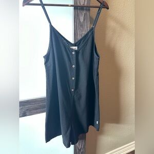 Rhythm Sleeveless Button Front Romper